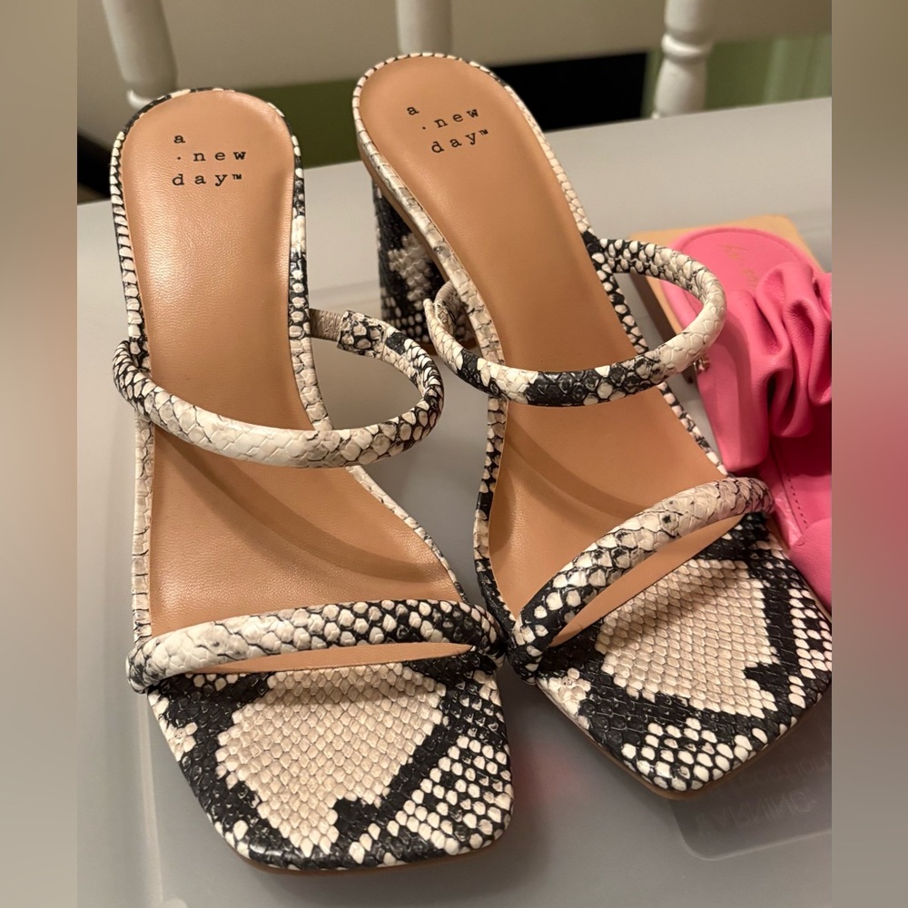 Snakeskin heels